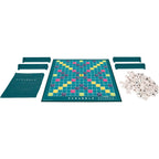 Scrabble Crossword - Classic Board Game - 120 Letter Tiles - 4 Racks - 1 Letter Bag - Instructions Included - for 2 to 4 Players - Gift for Kids 10+
