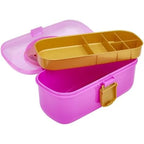 Shimmer N Sparkle 2-in-1 Hair & Body Creations Caddy, Complete Styling Kit with Hair Colors, Extensions, Tattoos, Chalk & Accessories, Portable Creativity Set for Kids Ages 8+