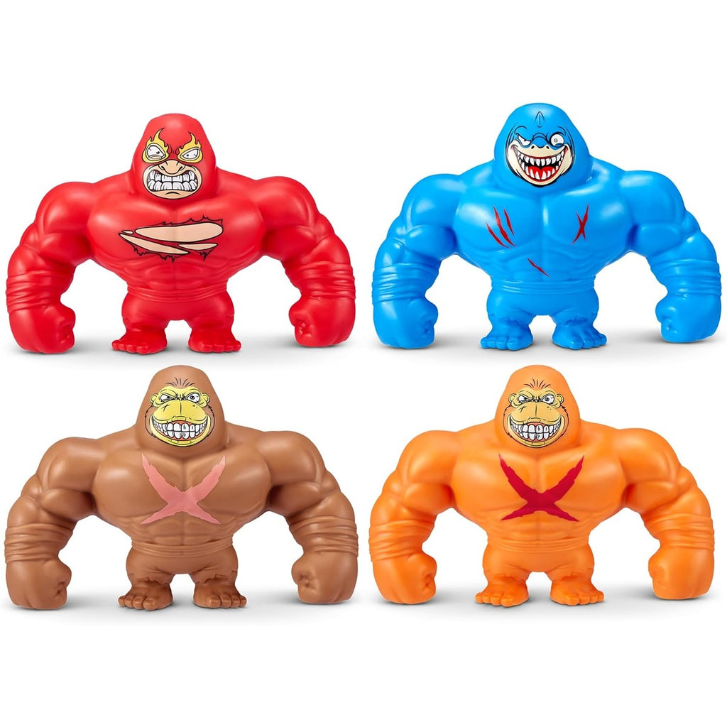 Smashers SLAM Heroes by ZURU, Gorilla (Orange) Stretchable Toy for Boys