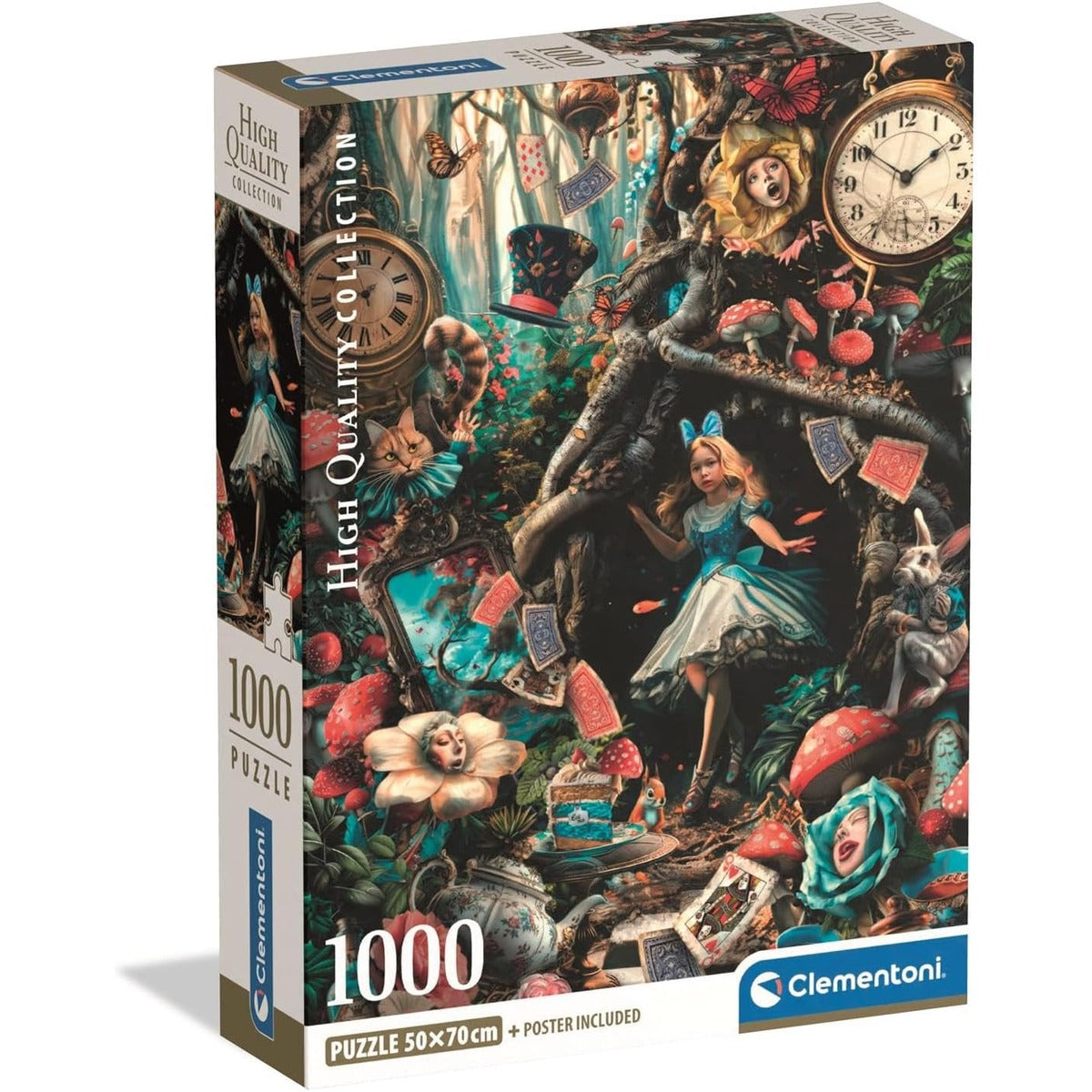 Amazon.com: Clementoni Puzzle 1000 Pieces, Another Day in Wonderland Collection, Puzzle for Adults 14-99 Years, Compact Box, Made in Italy. 39935 : Toys & Games