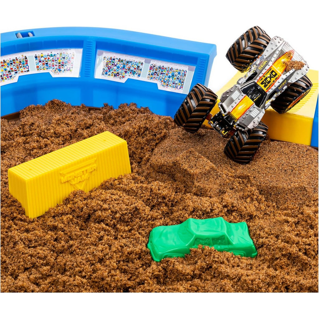 Monster Jam, Monster Dirt Arena 24-inch Playset with 2lbs of