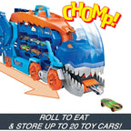 Hot Wheels City Toy Car Track Set, Ultimate T-Rex Transporter