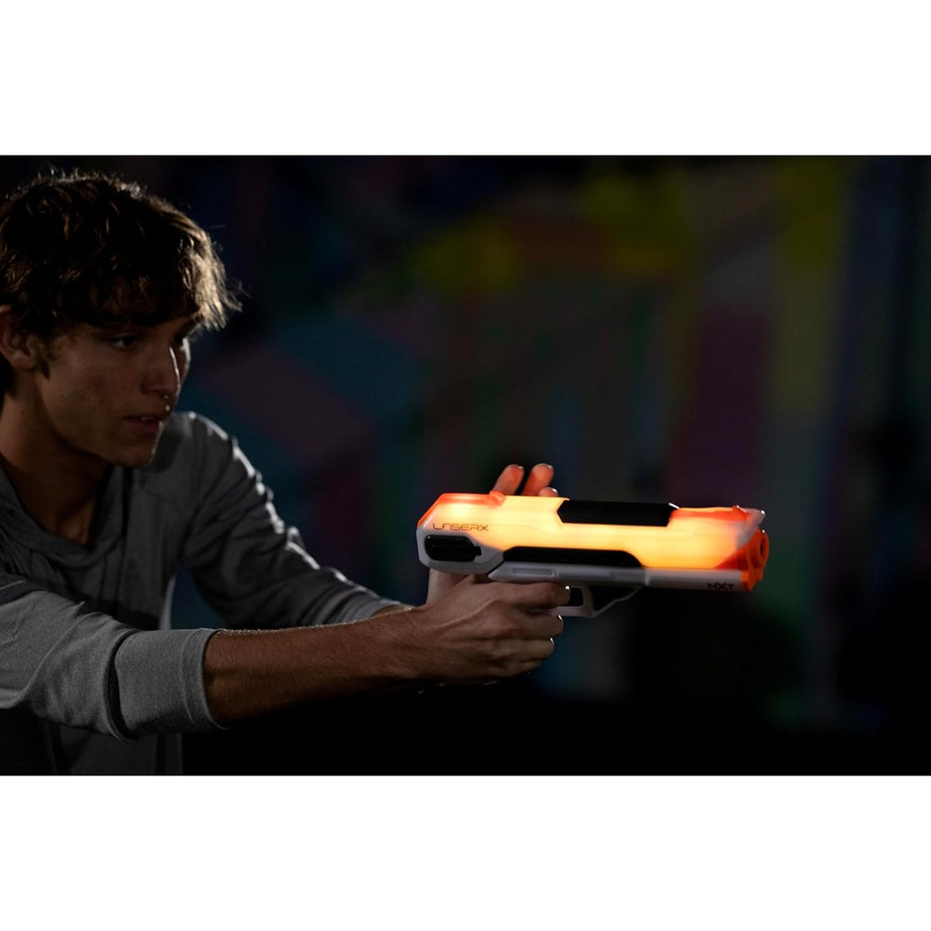 LaserX Ultra NXT Blasters Battery Operated, Advanced Home Laser Tag System Designed for Interactive Play, Includes Two