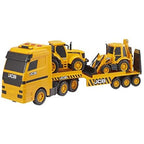 HTI JCB Heavy Load Transporter and Construction Vehicle Set, Yellow/Black 24x 15x69cm 1416416