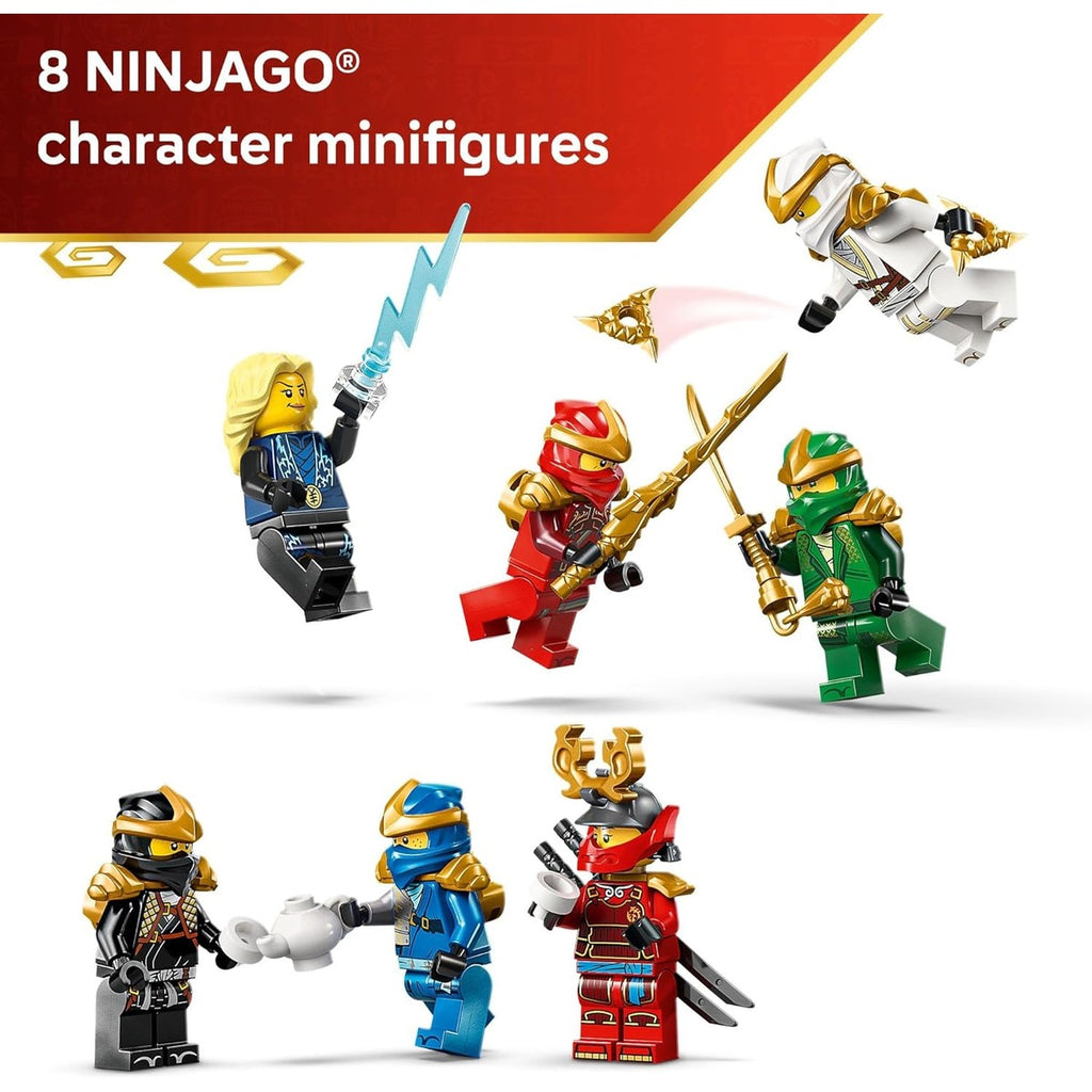 LEGO NINJAGO Ninja Character Display 15th Anniversary Building Toy for Kids, Ages 14+ - Ninja Playset W/Elemental Master of Lightning + 7 Minifigures - Gift Idea for Teen Boys &amp; Girls - 71866