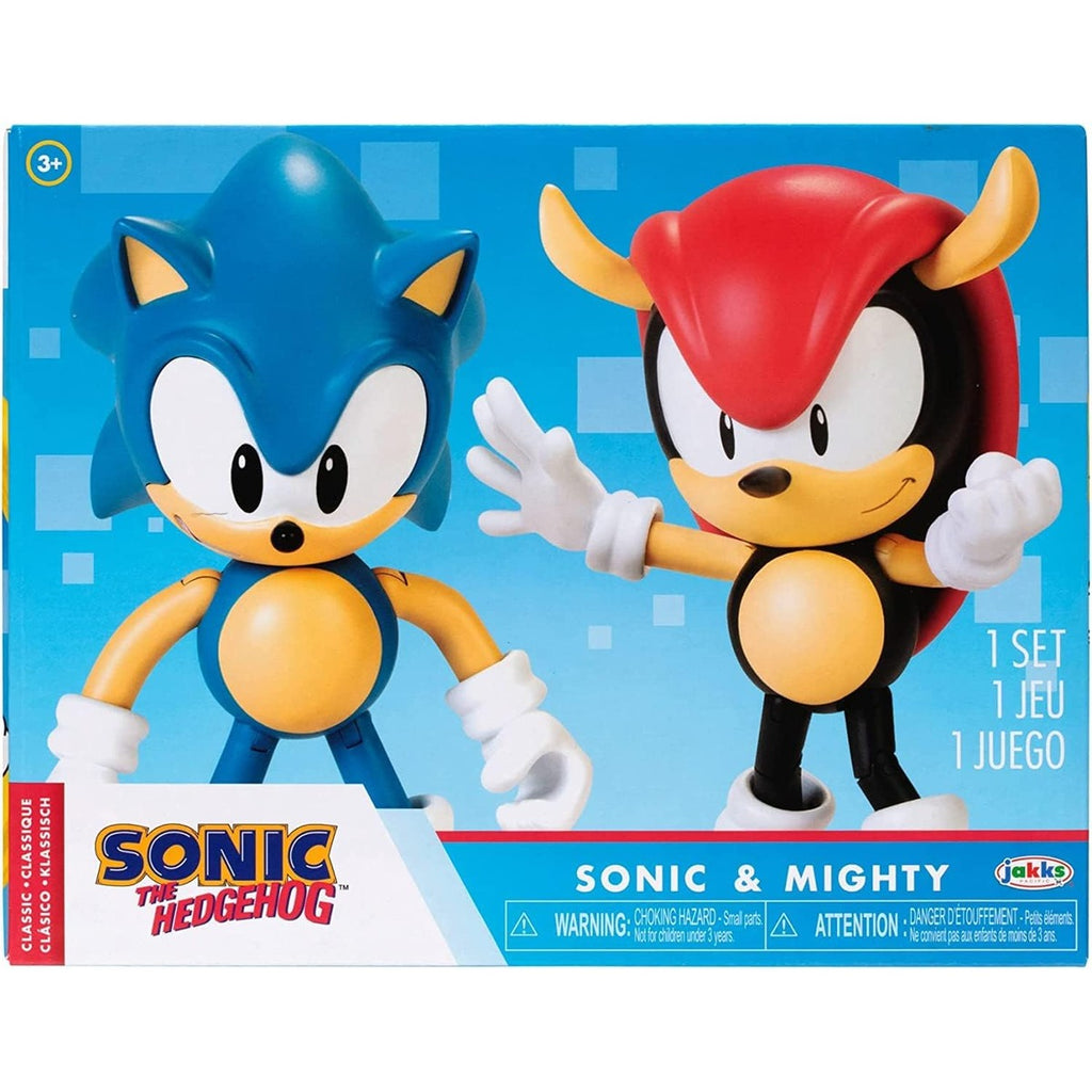 Sonic the Hedgehog 4" Action Figure 2 Pack Classic Sonic & Classic Mighty