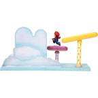 Super Mario Cloud World Diorama Set with 2.5" Running Mario Action Figure