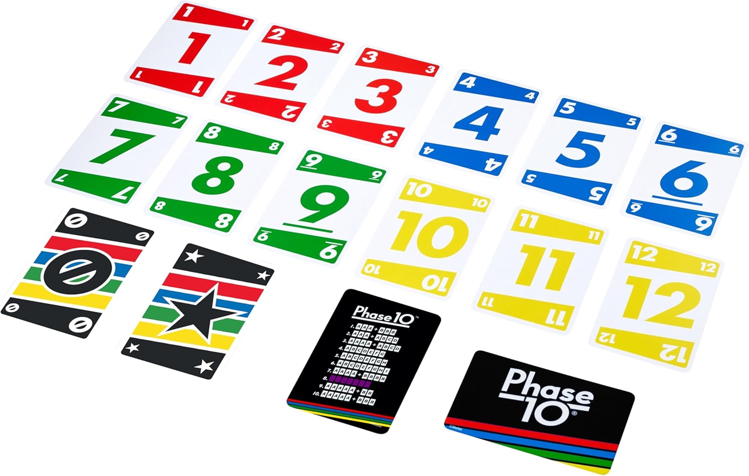 Mattel Games Phase 10 Card Game, Sequences Rummy-Like Card Game