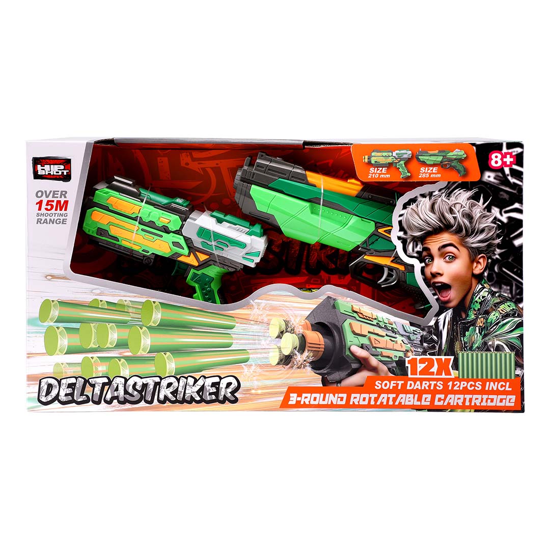 Hip Shot Combo Deltastriker Two Blasters with12 Darts Toy | Toy Triangle