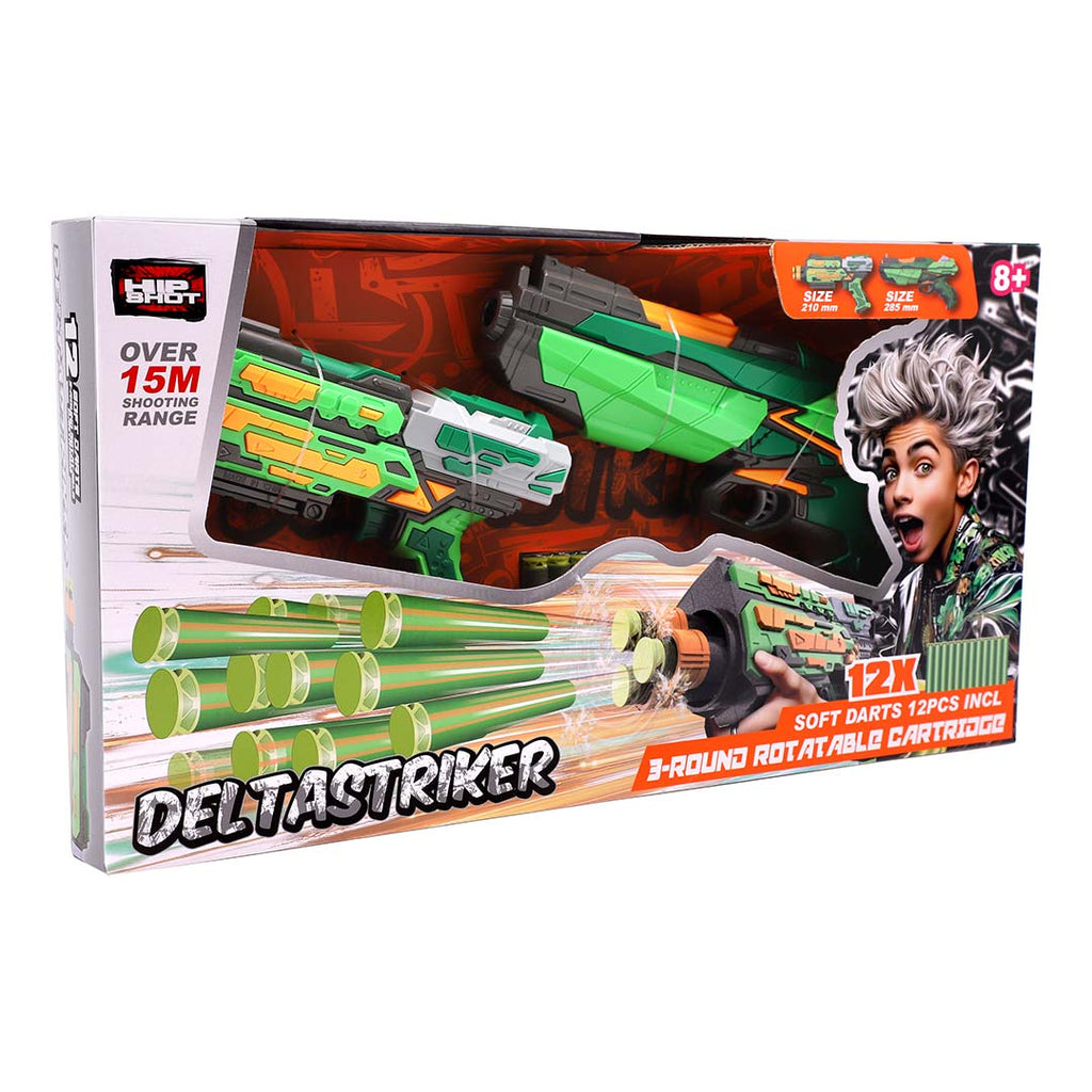 Hip Shot Combo Deltastriker Two Blasters with12 Darts Toy | Toy Triangle