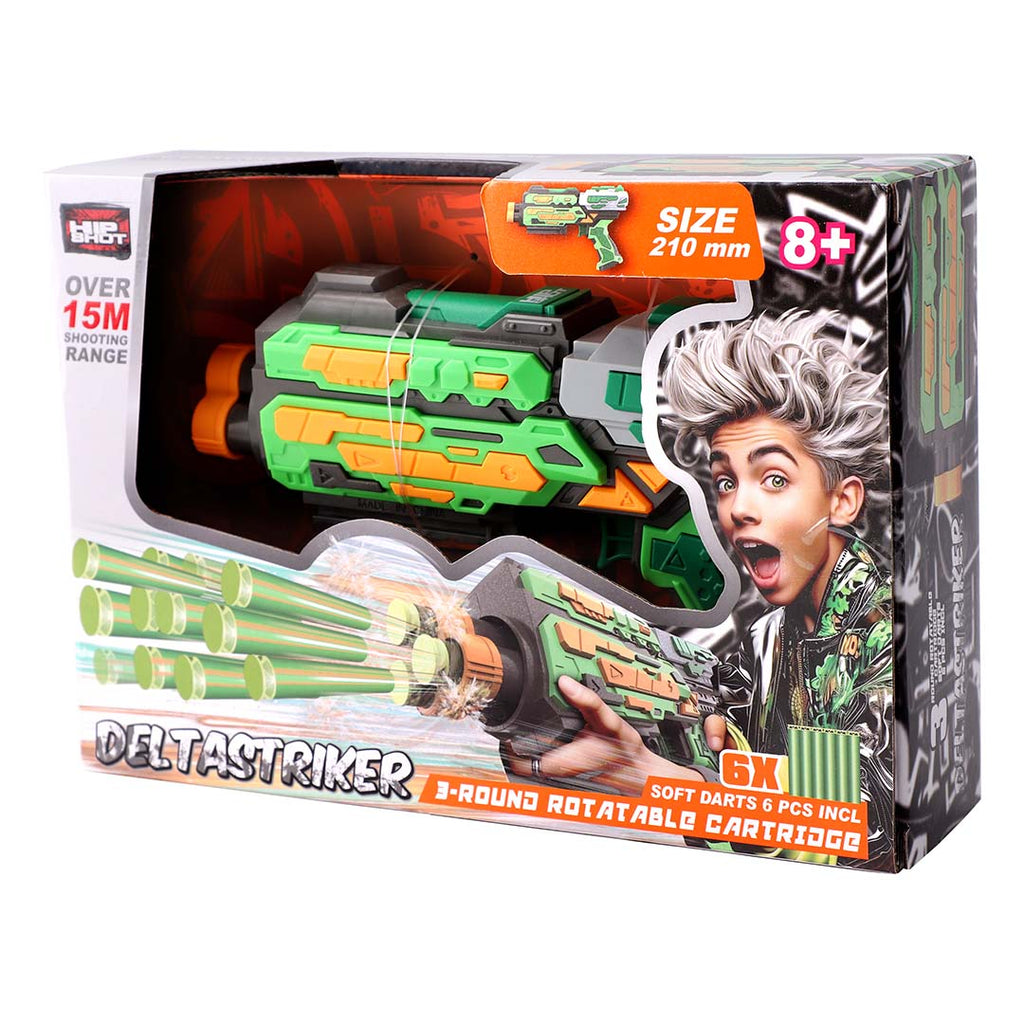 Hip Shot Deltastriker Blaster with 6 Darts Toy | Toy Triangle