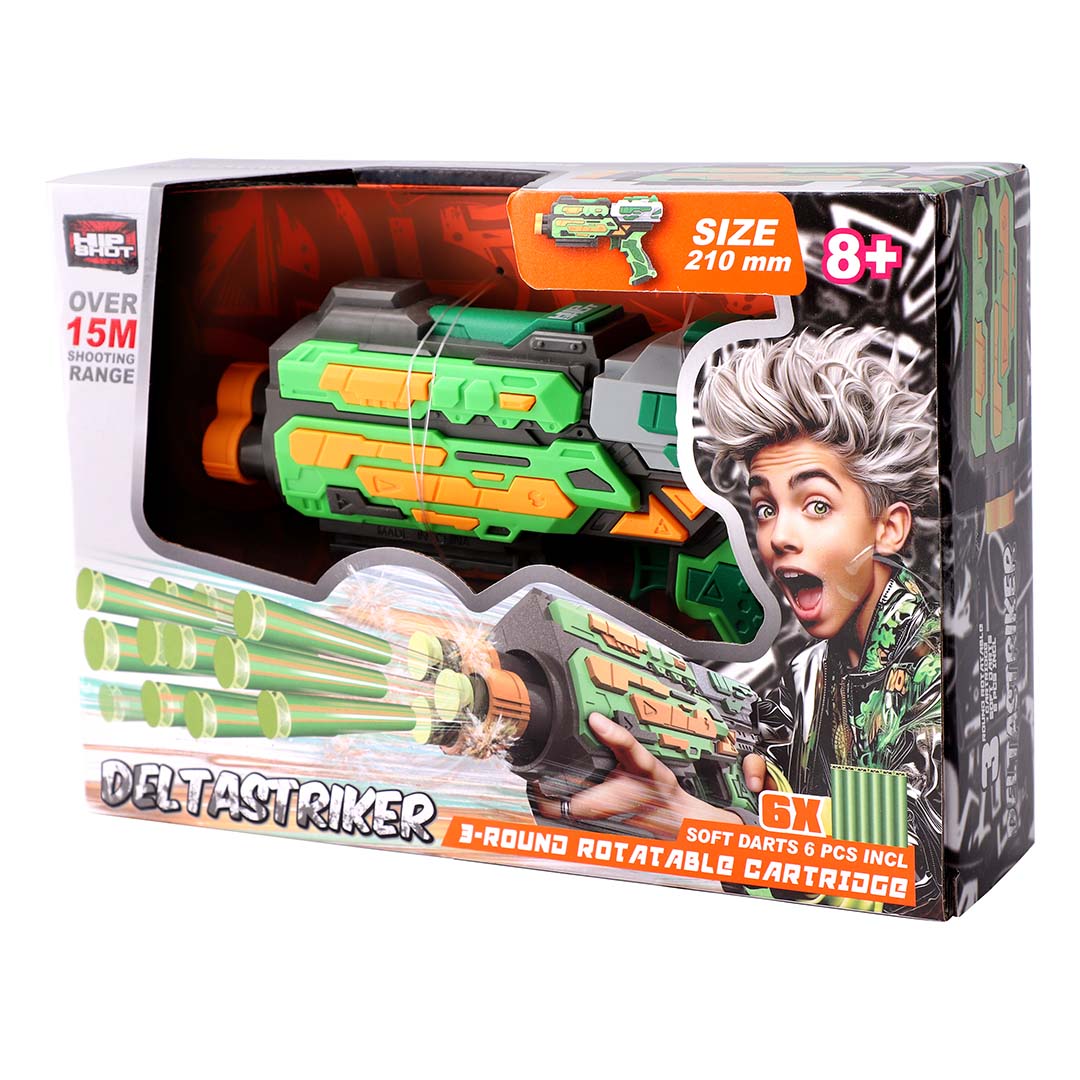 Hip Shot Deltastriker Blaster with 6 Darts Toy | Toy Triangle