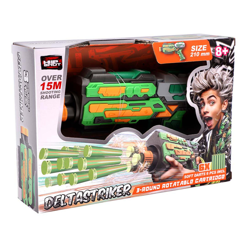 Hip Shot Deltastriker Blaster with 6 Darts Toy | Toy Triangle