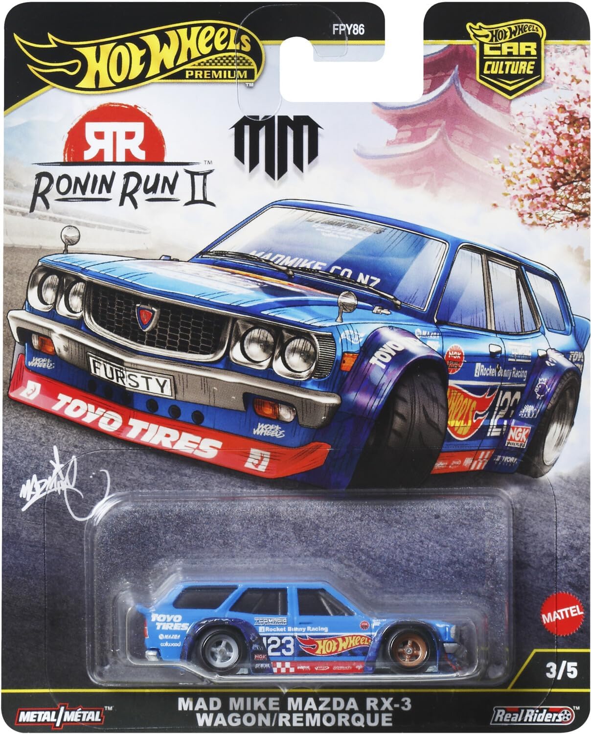 Hot Wheels Premium Car Culture 2025 Ronin Run II FPY86-961M Set of 5