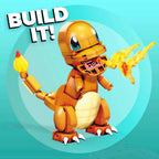 MEGA Pokémon Building Toys Set, Build & Show Charmander with 180 Pieces