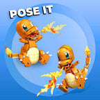 MEGA Pokémon Building Toys Set, Build & Show Charmander with 180 Pieces