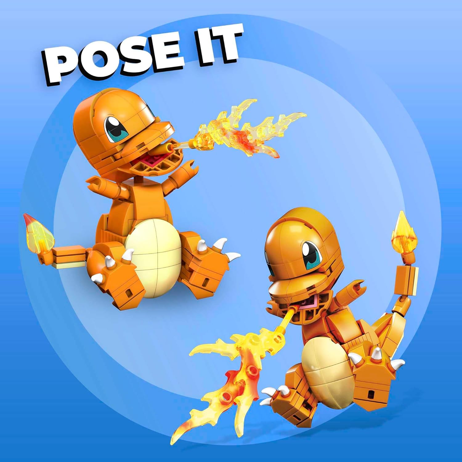 MEGA Pokémon Building Toys Set, Build & Show Charmander with 180 Pieces