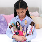 Barbie Rhythmic Gymnast Blonde Doll (12-in/30.40-cm) with Colorful Metallic Leotard, 2 Clubs & Ribbon Accessory, Great Gift f