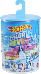 Hot Wheels Cars, Set of 2 Color Reveal Vehicles in 1:64 Scale with