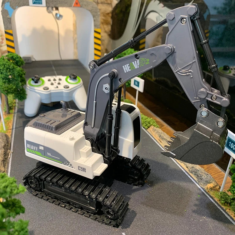 Remote Control Excavator Metal Rc Engineering Vehicles 2.4ghz 10 Channel Full Function Digger Toys Sound 1:12 Scale 30m Range - Buy Remote Control Excavator Toy Digger Toys Gift Metal Shovel With Light And Music metal Rc Excavator Construction Vehicle