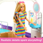 Barbie Dream Boat Playset with 20+ Ocean-Themed Accessories Sized to Fashion Dolls Including Pool, Slide & Dolphin Modern