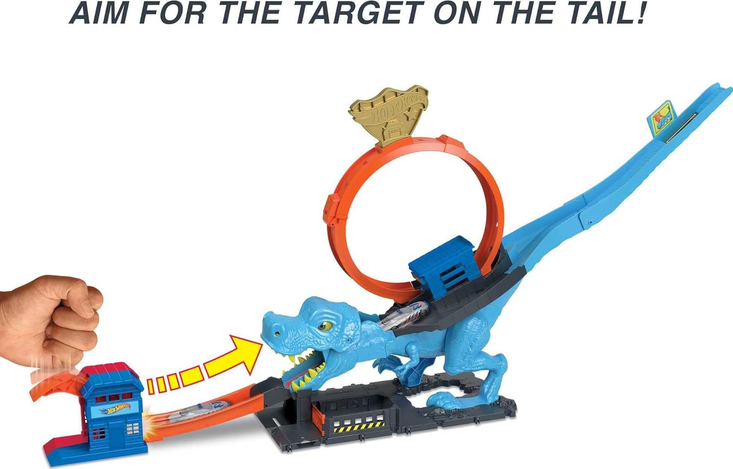 Hot Wheels City Track Set with 1 Toy Car