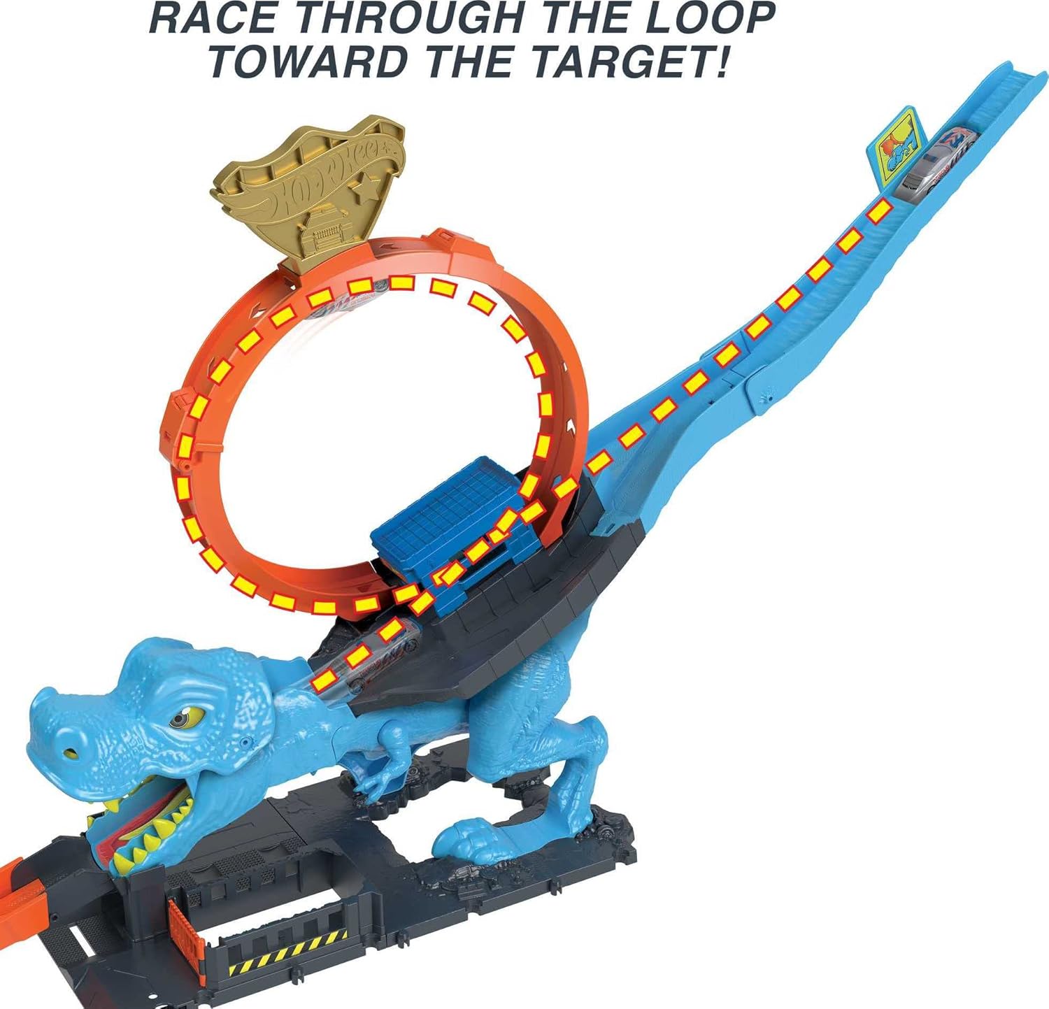 Hot Wheels City Track Set with 1 Toy Car