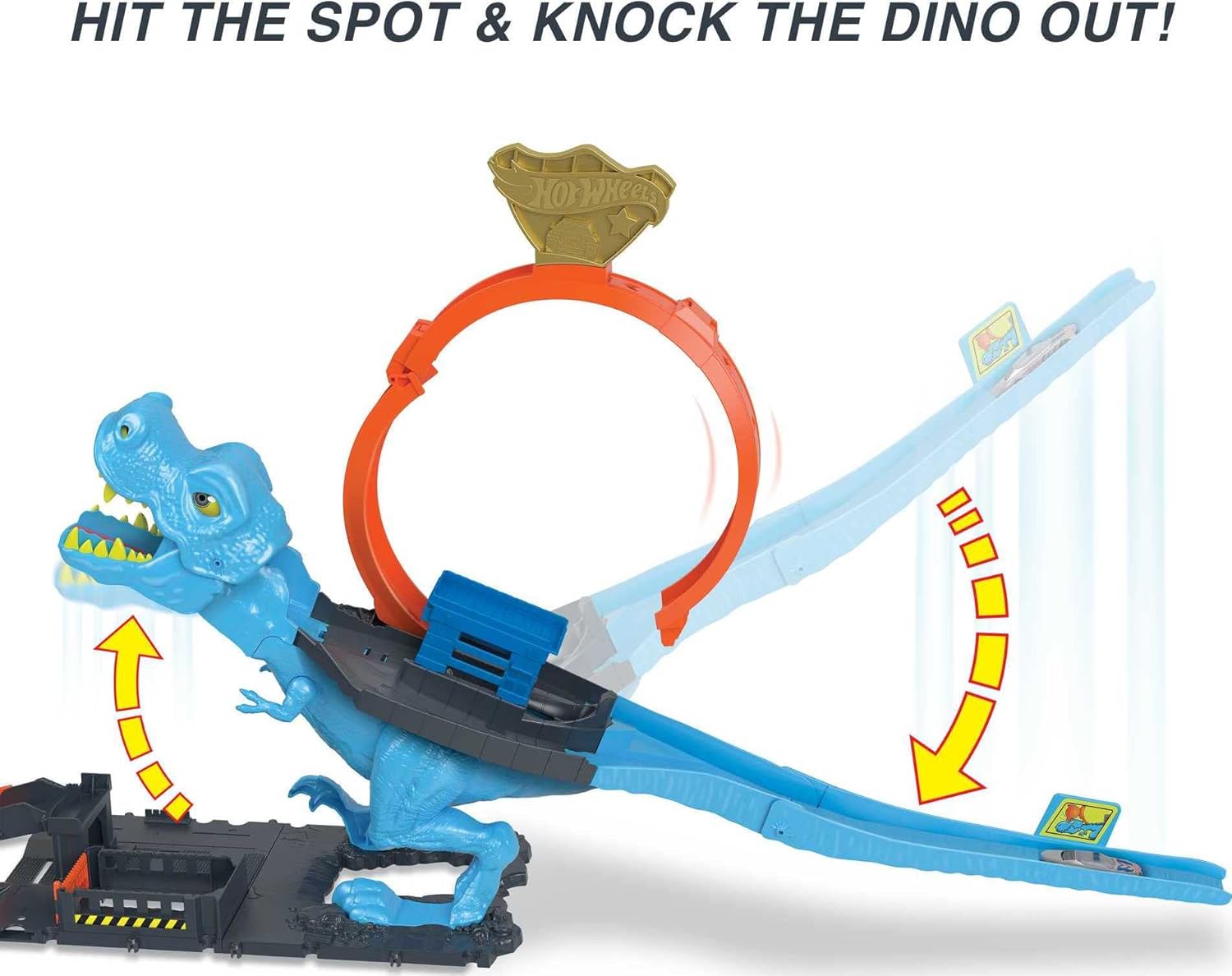 Hot Wheels City Track Set with 1 Toy Car