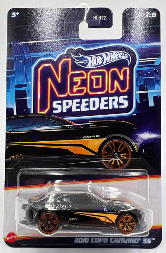 Hot Wheels Neon Speeders 2018 Copo Camaro SS [Black] 7/8, HLH72
