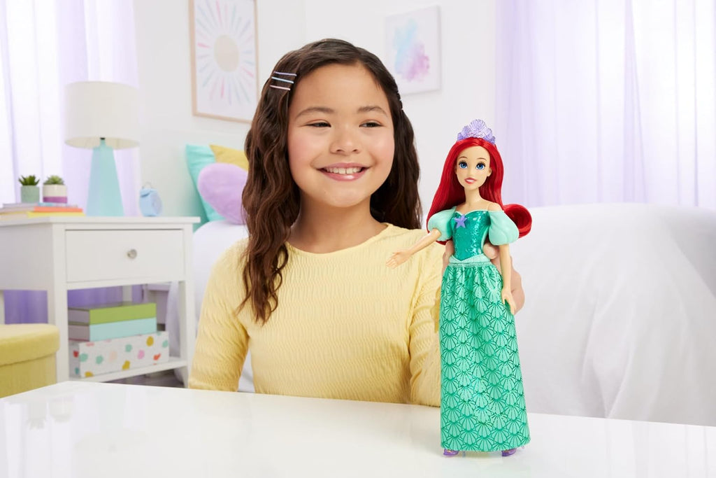 Mattel Disney Princess Ariel Doll in Sparkling Fashion with Removable Skirt