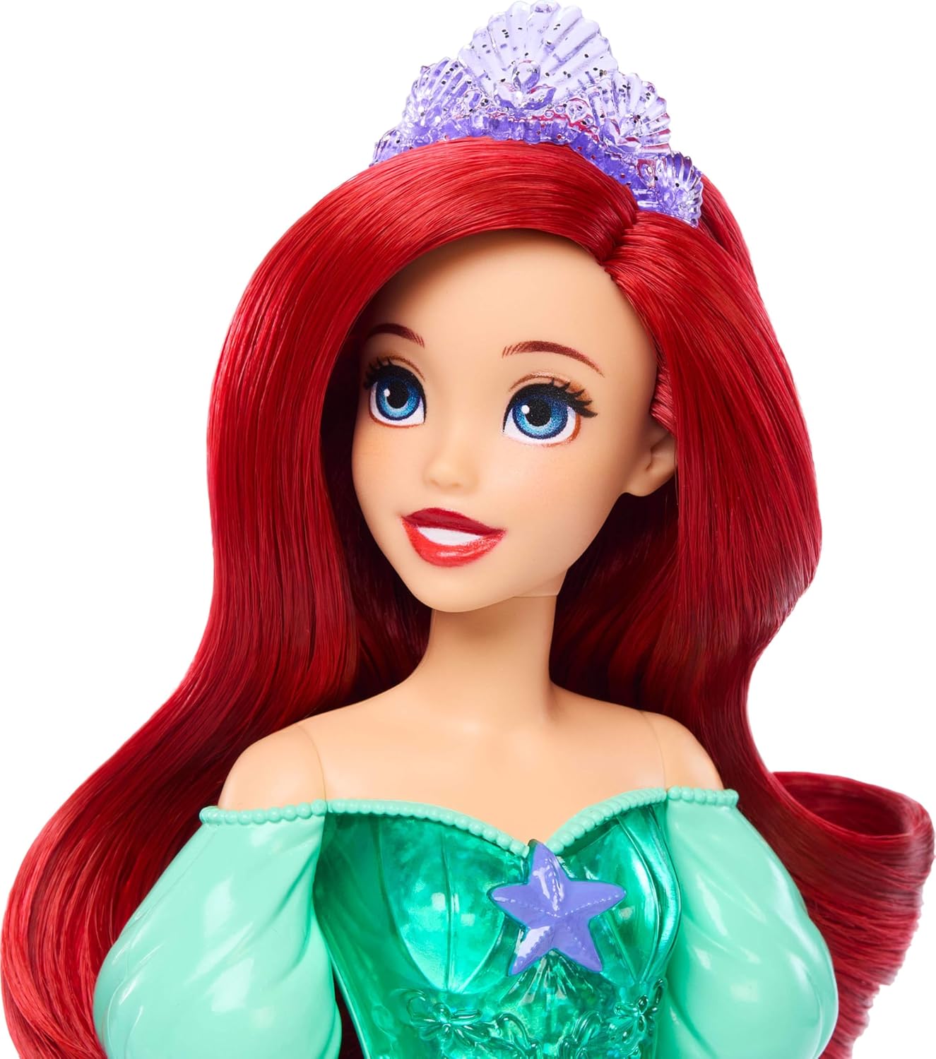 Mattel Disney Princess Ariel Doll in Sparkling Fashion with Removable Skirt