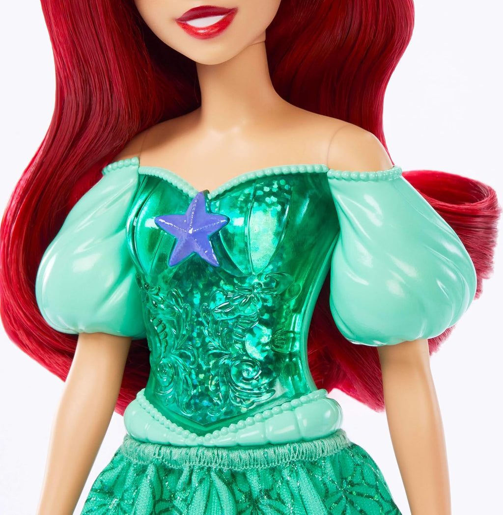 Mattel Disney Princess Ariel Doll in Sparkling Fashion with Removable Skirt