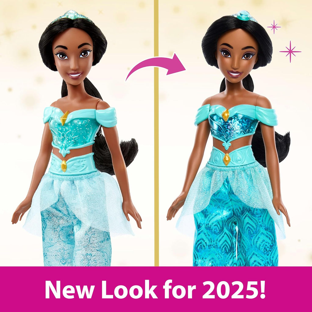 Mattel Disney Princess Jasmine Doll in Sparkling Fashion with Removable