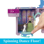 Mattel Disney Frozen Toys, Anna Doll House Stackable Castle with Small Doll