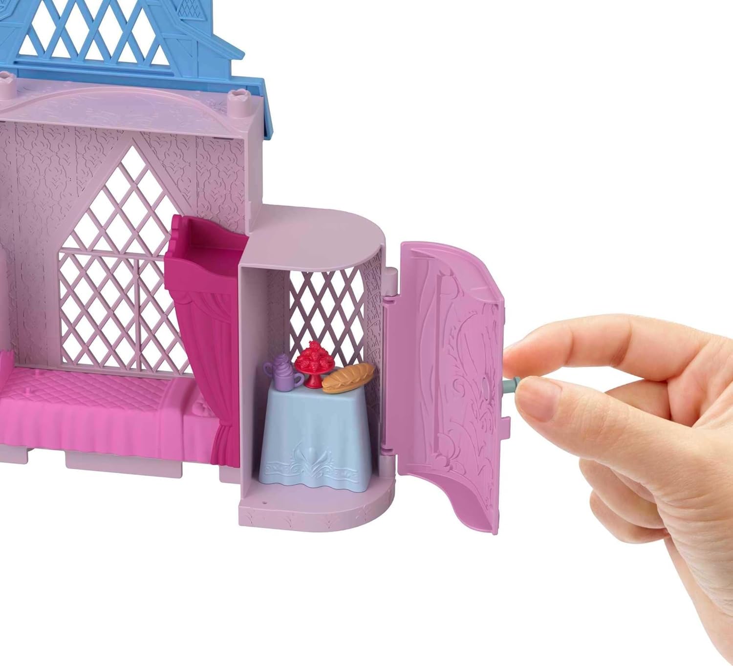 Mattel Disney Frozen Toys, Anna Doll House Stackable Castle with Small Doll