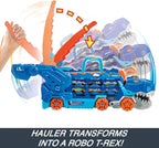 Hot Wheels City Toy Car Track Set, Ultimate T-Rex Transporter