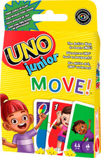 Mattel Games UNO Junior Move Kids Card Game with Action Rules for