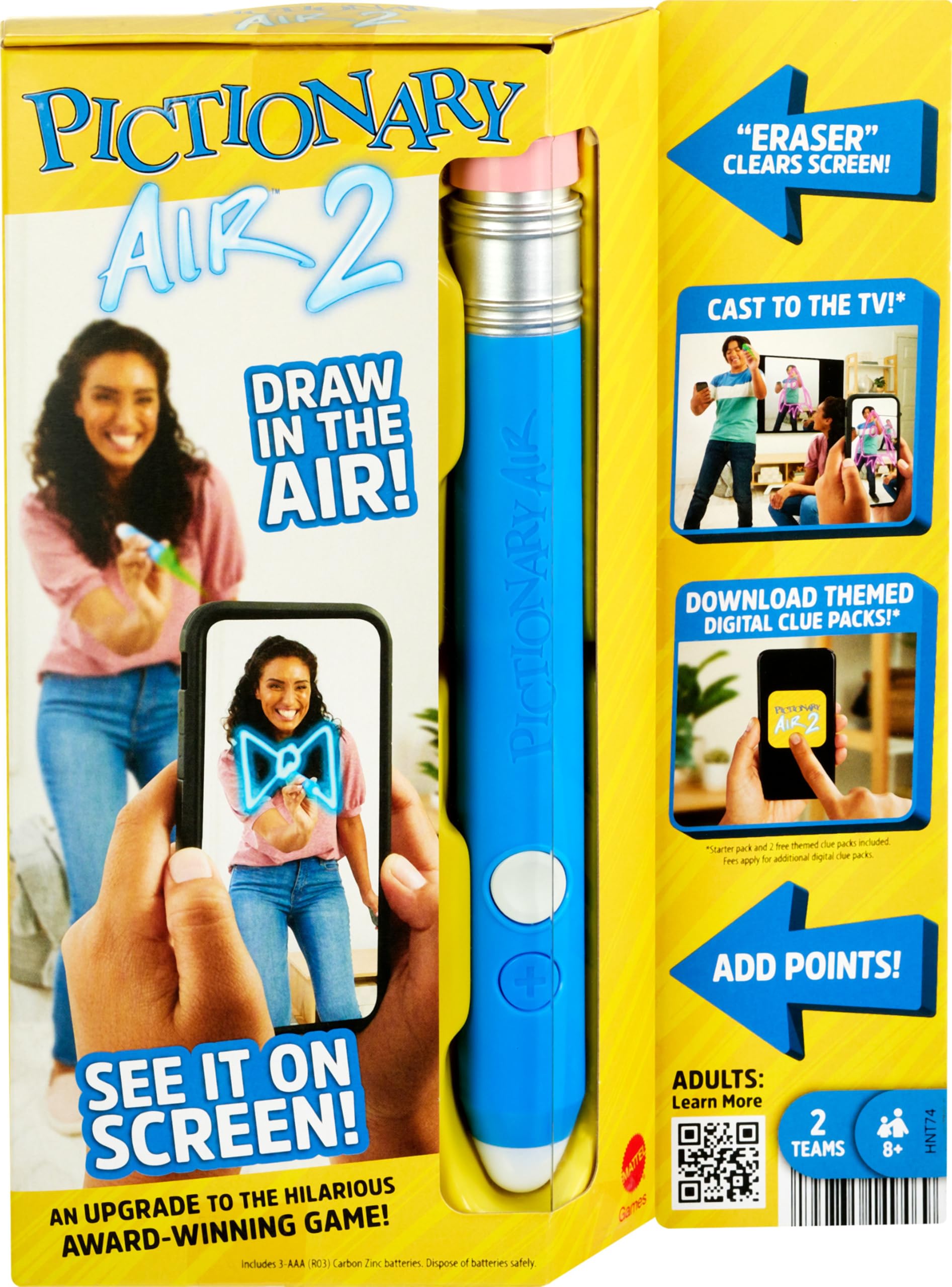 Mattel Games Pictionary Air 2 Game Multicolor