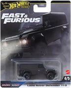 Hot Wheels Fast & Furious Premium Die-Cast Cars Bundle, 5-Pack Set