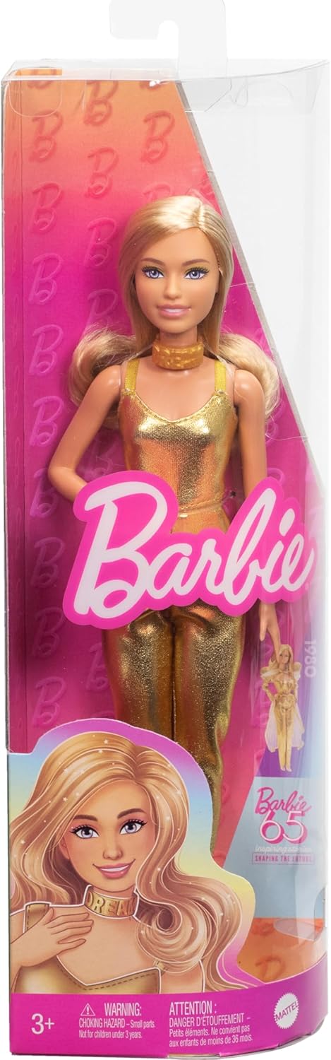 Barbie a Touch of Magic Fashion Doll & Accessories Set, The Glyph with Fantasy Outfit, Pet, Leash & Styling Pieces Golden Dre