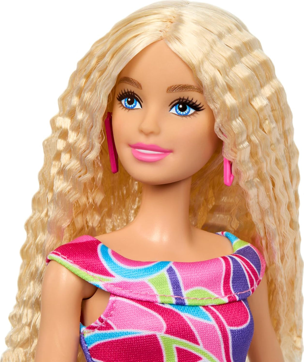 Barbie Fashionistas Doll #223 with Blonde Wavy Hair, Totally Hair-Inspired Dress & Accessories, 65th Anniversary Collectible 