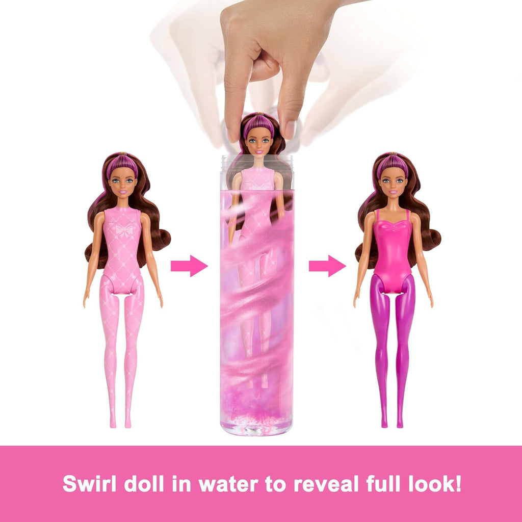Barbie Color Reveal Doll & Accessories, Ballerina Series, 6 Unboxing Surprises Include Color Change, Inspired by Balletcore (