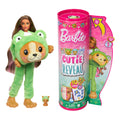Barbie Cutie Reveal Doll & Accessories with Animal Costume & 10 Surprises Including Color Change, Puppy as Frog in Costume-Th