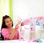 Barbie Cutie Reveal Doll & Accessories, Color Dream Series, Tie-Dyed Bunny Costume & 10 Surprises Including Color Change Tie 