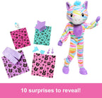 Barbie Cutie Reveal Doll & Accessories, Color Dream Series, Rainbow Zebra Costume & 10 Surprises Including Color Change