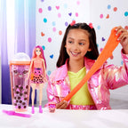 Barbie Pop Reveal Bubble Tea Series Doll & Accessories with Pet, 8 Surprises Include Color Change, Cup with Storage (Styles M