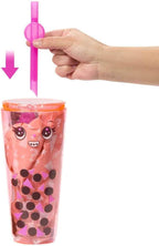 Barbie Pop Reveal Bubble Tea Series Doll & Accessories with Pet, 8 Surprises Include Color Change, Cup with Storage (Styles M
