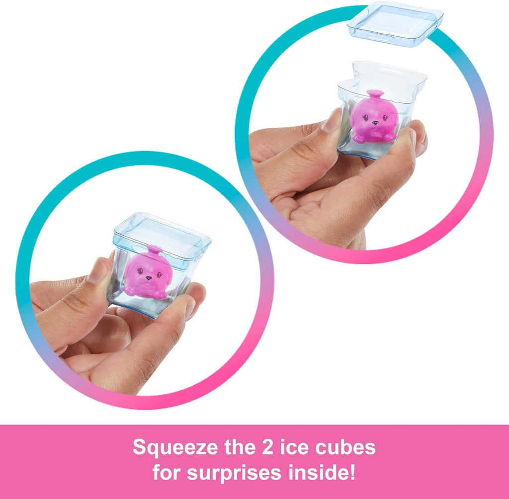Barbie Pop Reveal Bubble Tea Series Doll & Accessories with Pet, 8 Surprises Include Color Change, Cup with Storage (Styles M