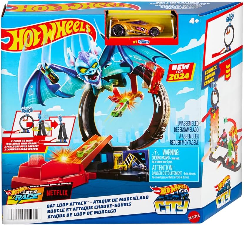 Hot Wheels City Toy Car Track Set