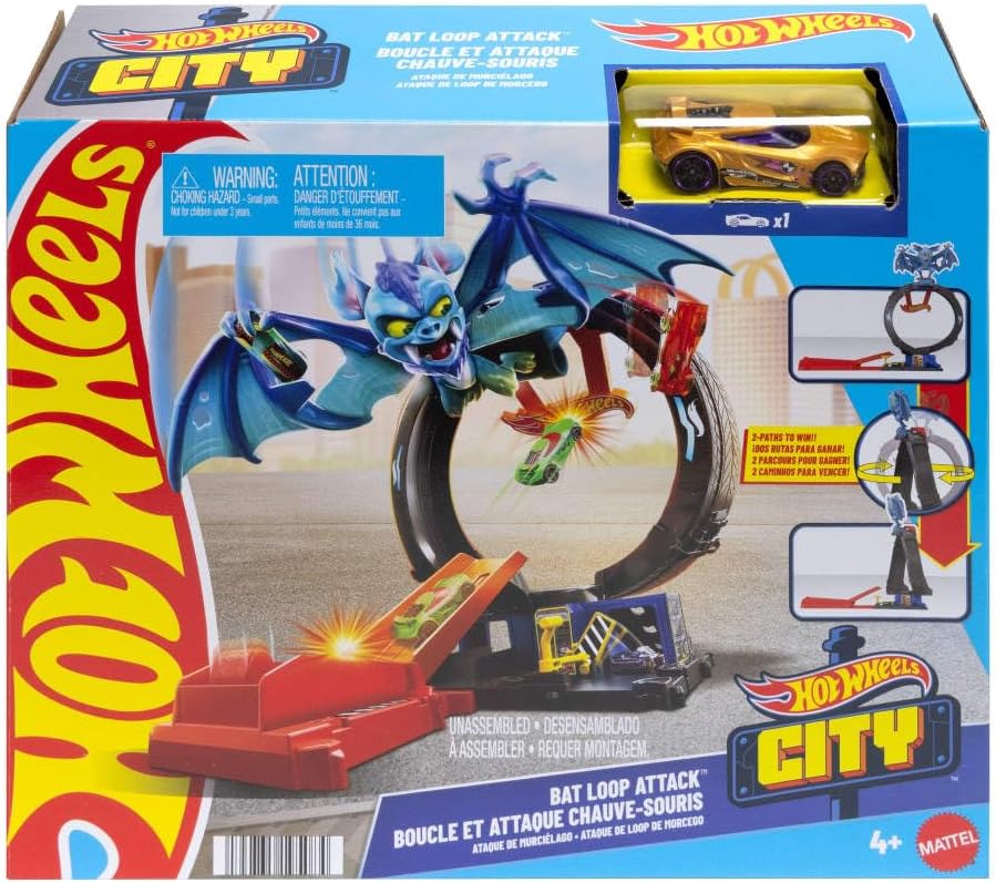 Hot Wheels City Toy Car Track Set